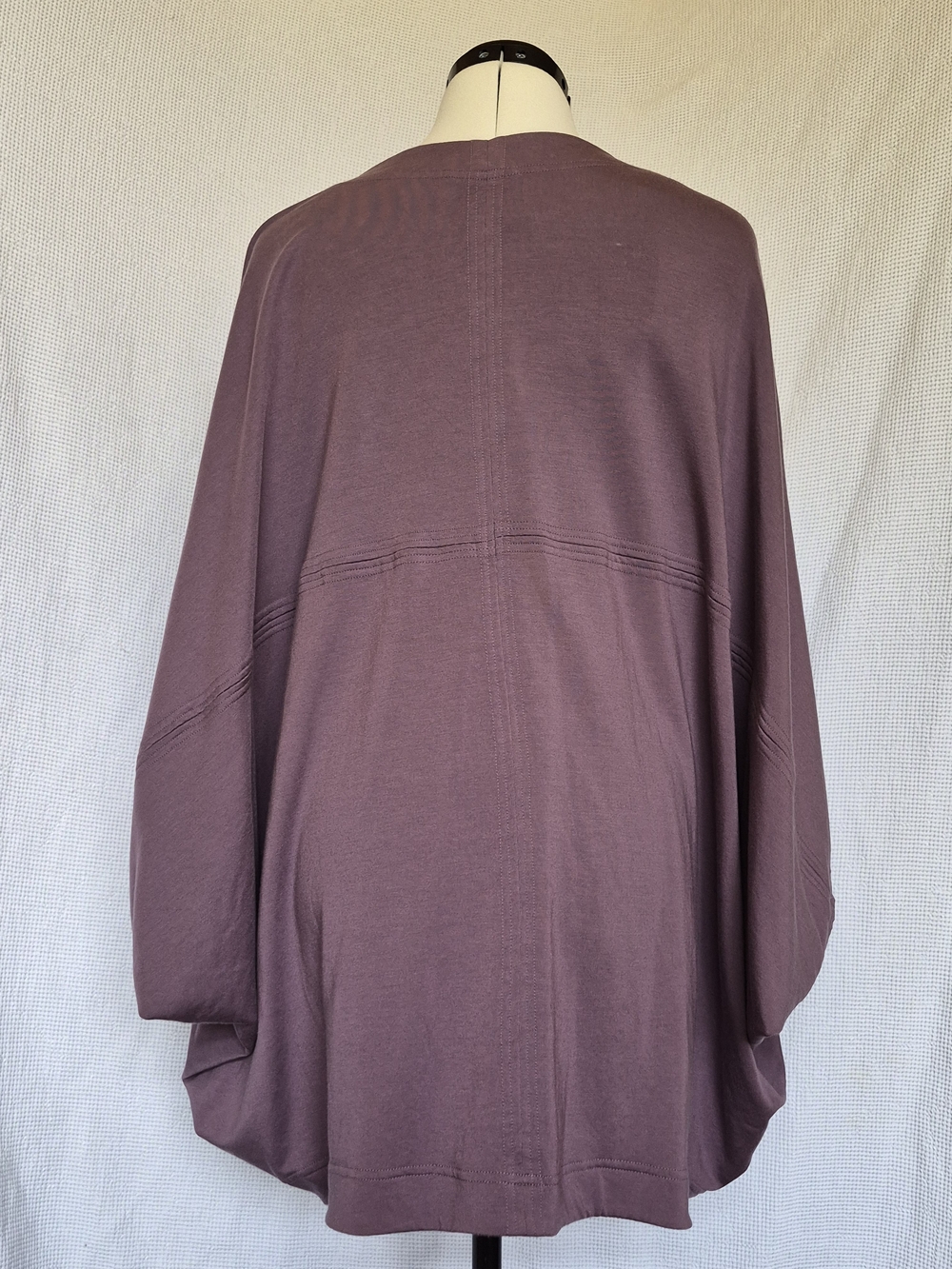Athleta Open-Front Draped Cardigan in Dusty Plum - Picture 2 of 12